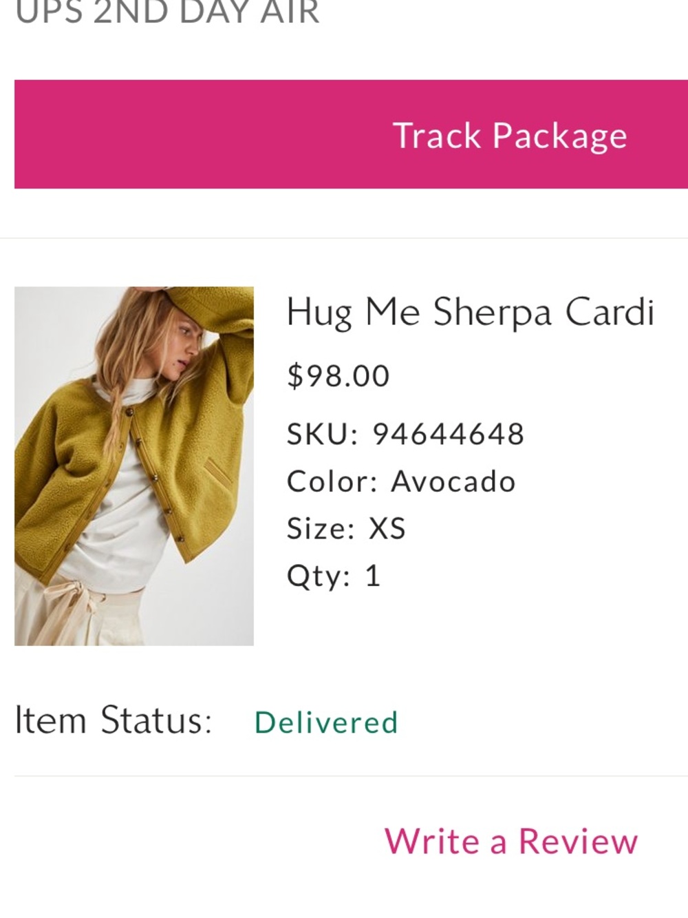 Free people hug me Sherpa Cardi
